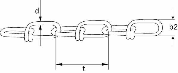 Pièces agricoles - Fasteners - Chaîne Victor zinguée no. 22