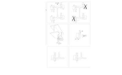 Pièces agricoles - Hydraulique - Pince profilée Flamco M6 - M8