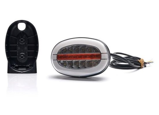 Pièces agricoles - Eclairage - Feu avant multifonction LED, ovale, avec répétiteur, 12-24 V, 136,4 x 91 x 40 mm