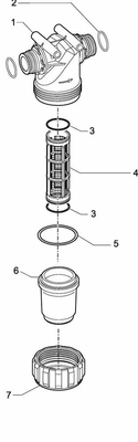 Pièces agricoles - Pièce Pulvérisateur - Filtre de pression 150-160l T4