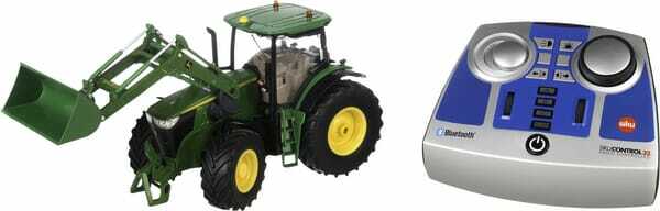 Loisirs - Jouets - John Deere 7310R avec chargeur frontal, télécommande Bluetooth et commande via application