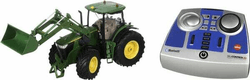 John Deere 7310R avec chargeur frontal, télécommande Bluetooth et commande via application