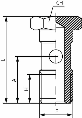 Pièces agricoles - Pièce pneumatique - Boulon creux simple