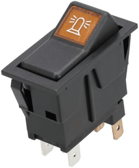 Pièces agricoles - Eclairage - Interrupteur à bascule, I-0, off-on, 12V, 2 broches, gyrophare