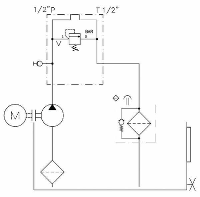 Pièces agricoles - Hydraulique - Centrale PP, 30ltr,6.5cc,3kW
