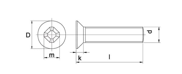 Pièces agricoles - Fasteners - Vis mét. fr.f. M6x30 galv.