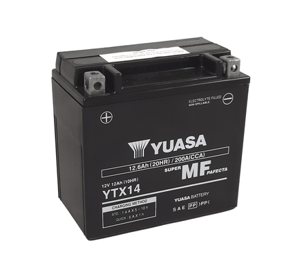 Pièces Quad & Motos - Electrique - Batterie YUASA W/C sans entretien activée usine - YTX14 FA
