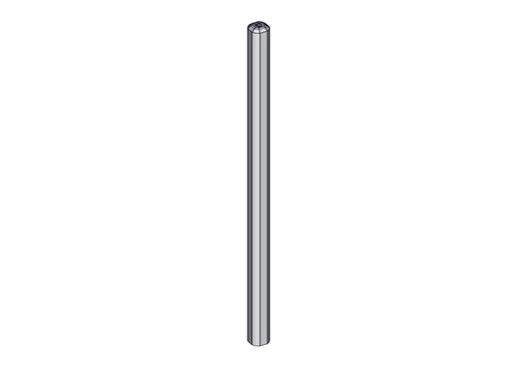 Materiels - Accessoires 10Kg-20Kg - POTEAU LOGETTE TREFLE A SCELLER D.102MM L.1.66M