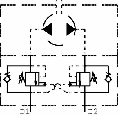 Pièces agricoles - Hydraulique - Soupape d'équilibrage OMS A 4