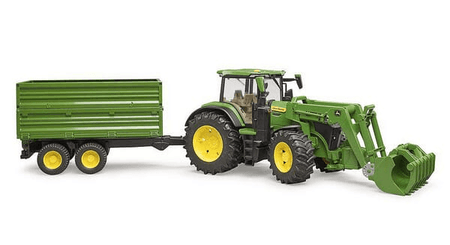 Loisirs - Jouets - John Deere 7R 350 avec chargeur frontal et remorque