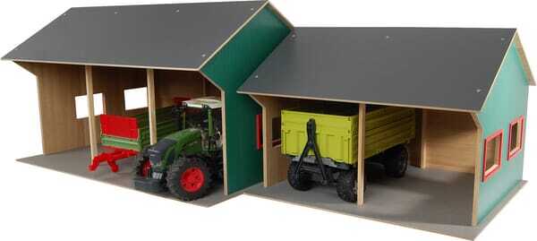 Loisirs - Jouets - Hangar agricole pour 2 véhicules 1:16