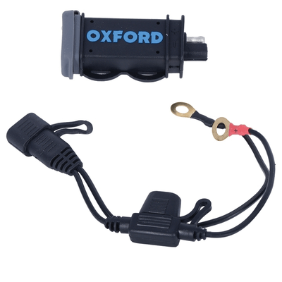 Pièces Quad & Motos - Electrique - Kit chargeur OXFORD USB Fused Power 2,1A