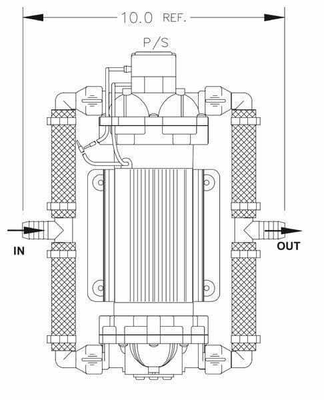 Pièces agricoles - Pièce Pulvérisateur - Pompe à membrane 12V 26,5 l/m