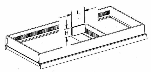 Pièces agricoles - Magasin - Cloison de séparation 115x7,5