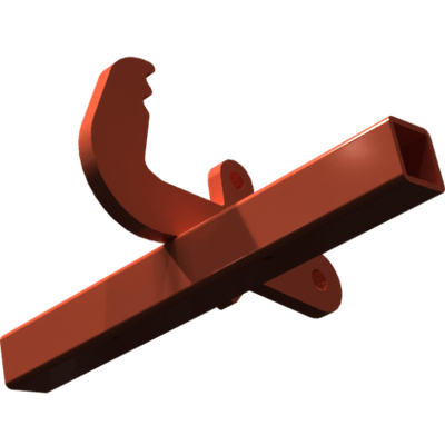 Pièces agricoles - Pièce divers - tube de retenue soudé -peint-