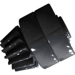 Pièces agricoles - Pièce divers - arbre arrière conique 15Z modul 3