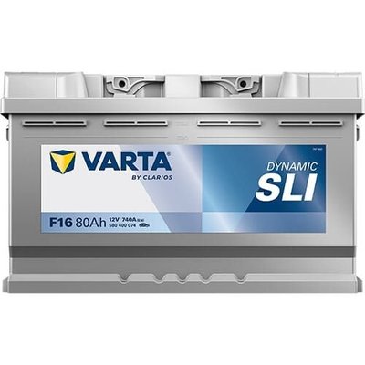 Pièces agricoles - Eclairage - Battery 12V 80Ah 740A F16 VARTA Dynamic SLI