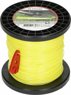 Pièces agricoles - Jardin et forêt pièce adaptable - Fil de coupe Ø 1.6mm 100m rond jaune Kramp