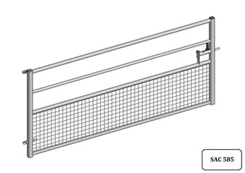 Materiels - Accessoires 30Kg-50Kg - PORTE HERBAGE SEMI-GRILLAGEE L.2.74M