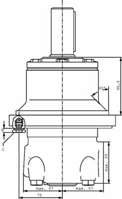 Pièces agricoles - Hydraulique - Roue Moteur Cardan Ø40, zyl.