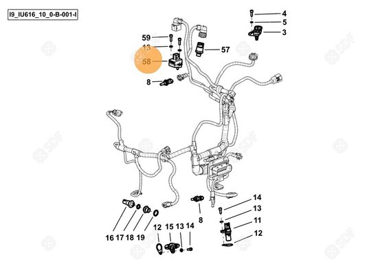Pièces agricoles - Capteurs - MASS FLOW SENSOR