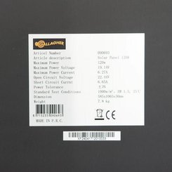 Pièces agricoles - Cloture,Jardin & Sylviculture - Solar panel 120w including regulator