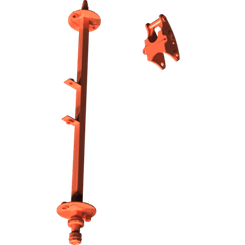 Pièces agricoles - Pièce divers - bride d’accouplement soudée -peinte-