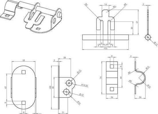 Pièces agricoles - Fasteners - Verrou