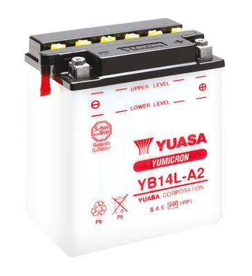 Pièces Quad & Motos - Electrique - Batterie YUASA conventionnelle sans pack acide - 12N7-4A