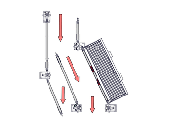 Accessoires et options matériel  - Matériel d'élevage - autre - CHICANE DE CONTENTION LONGUE/PASS-HOMME ANTI-HORAIRE SUR PLATINE