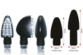 Clignotants BIHR Triangle LED long noir universel