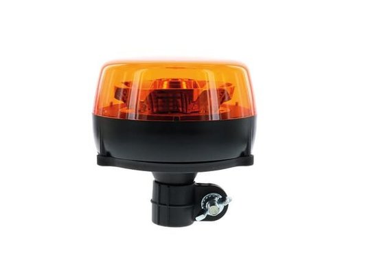 Pièces agricoles - Eclairage - Gyrophare LED, 11W, 9-32V, ambre, montage sur poteau flexible, rotatif, Ø140mmx142mm, CL3, ATLAS