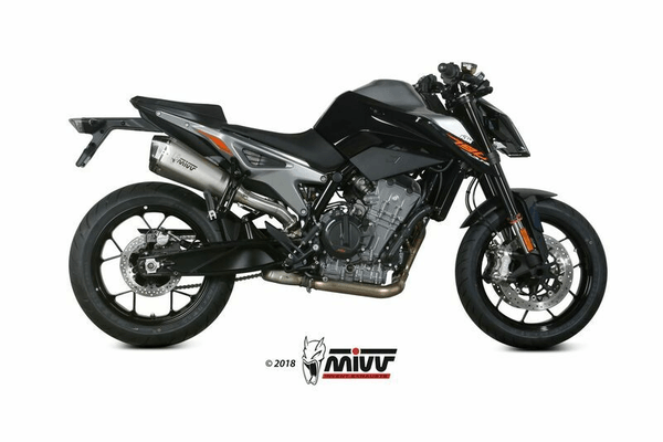 Pièces Quad & Motos - Pièces communes - Silencieux MIVV Delta Race inox/casquette carbone KTM Duke 790