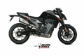 Silencieux MIVV Delta Race inox/casquette carbone KTM Duke 790