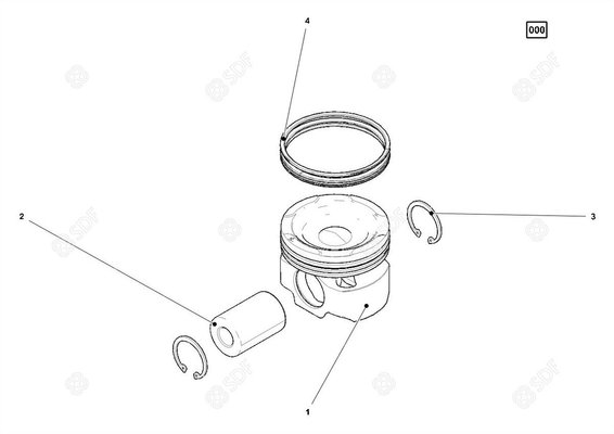 Pièces agricoles - Pieces moteur - serie fasce elast.