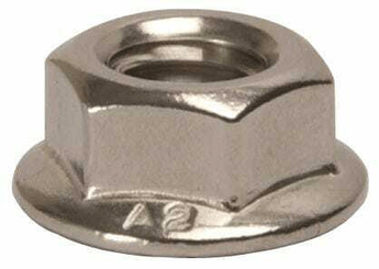 Pièces agricoles - Fasteners - Écrou hexagonal à embase DIN6923 M6 Acier