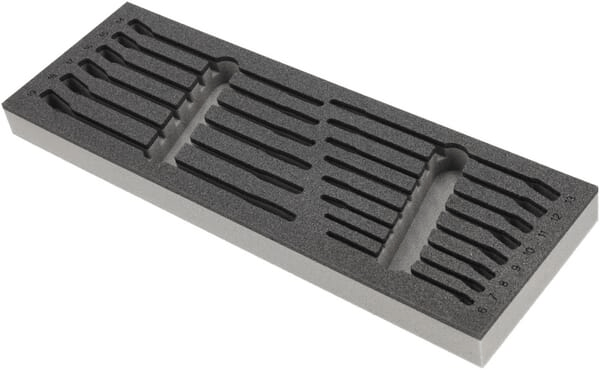 Outils - Outils divers - Insert en mousse pour jeu de clés mixtes 14 pcs