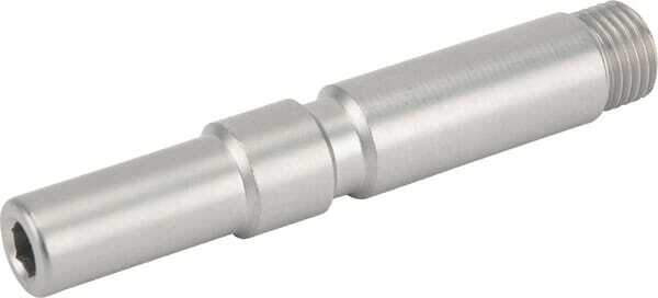 Pièces agricoles - Hydraulique - Embout long inox 1/4" m. SW6