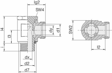 Pièces agricoles - Hydraulique - Raccord orientable 10L-3/8BSP