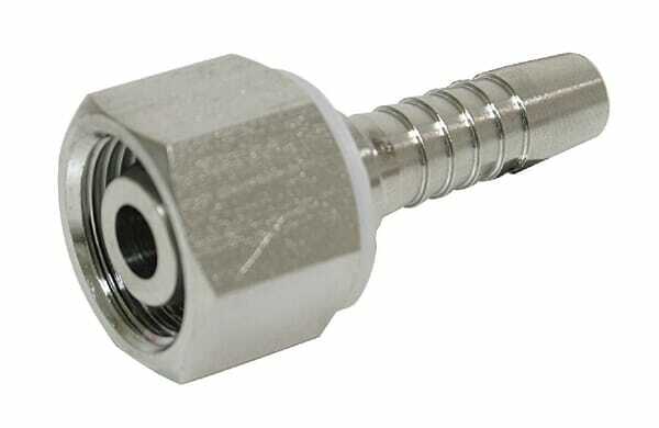 Pièces agricoles - Hydraulique - Raccord à sertir DN13-M24x1,5-16S inox