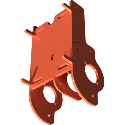 Pièces agricoles - Pièce divers - Bride soudée 180 NS peinte