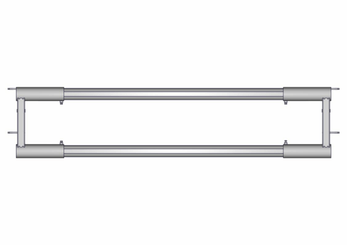 Materiels - Cornadis - PACK DE 6 PANNEAUX ENGRAISSEMENT 2TUBES L.3M