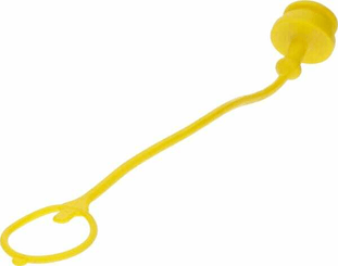 Pièces agricoles - Hydraulique - Bouchon anti-poussière PVC jaune pour 1" ANV femelle