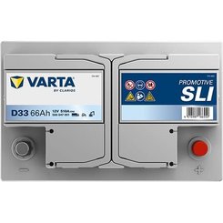 Pièces agricoles - Eclairage - Battery 12V 66Ah 510A D33 VARTA Promotive SLI