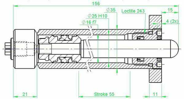 Pièces agricoles - Hydraulique - Vérin racc. rapide Excav. CW0