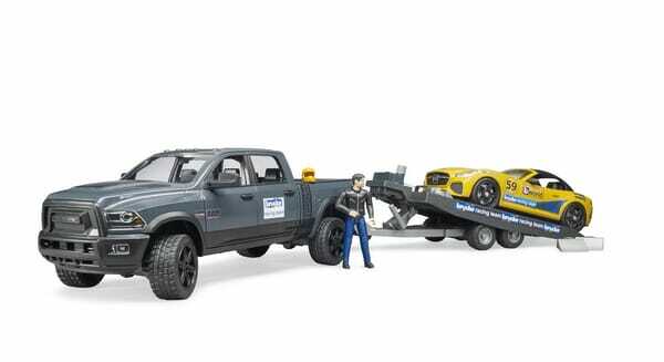 Loisirs - Jouets - Véhicule RAM 2500 et Roadster d’équipe de course Bruder