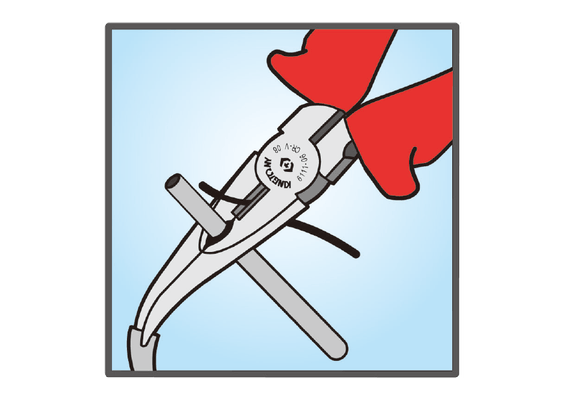 Outils - Outils divers - Pince à becs demi-ronds coudés 200mm isolée VDE EN60900