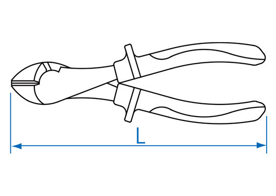 Outils - Outils divers - Pince coupante diagonale 185mm isolée VDE EN60900