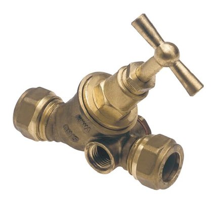 Pièces agricoles - Hydraulique - Robinet d'arrêt 15x15mm compression