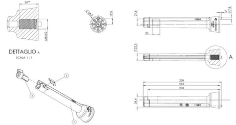 Pièces agricoles - Pièce divers - Support de fixation plastique Klok® pour E53 / grand